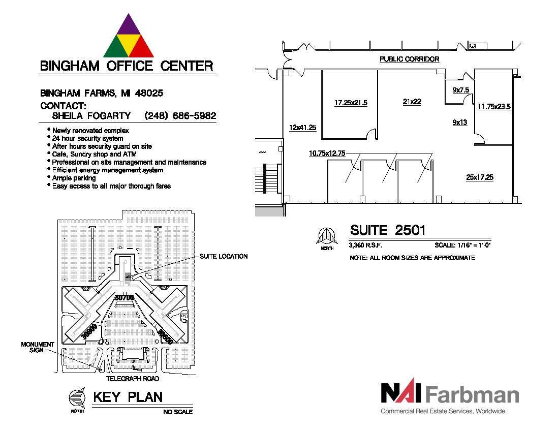 30600-30700 - 30800 Telegraph Rd, Bingham Farms, MI for lease Floor Plan- Image 1 of 1