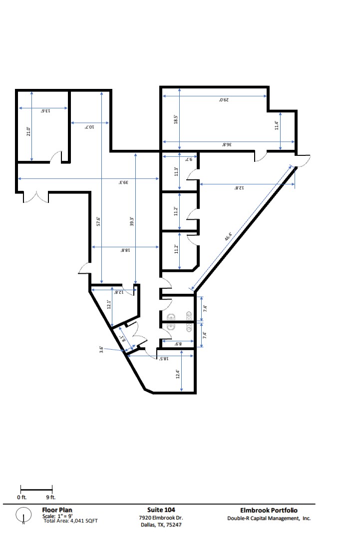 7920 Elmbrook Dr, Dallas, TX for lease Floor Plan- Image 1 of 1
