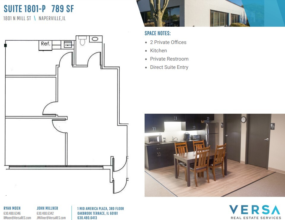 1813 N Mill St, Naperville, IL for lease Floor Plan- Image 1 of 1