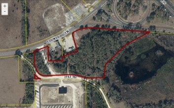 I-75 and County Road 136, White Springs, FL - AERIAL map view - Image1
