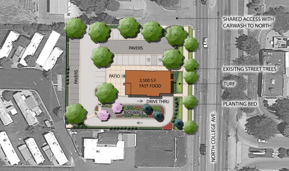 1603-1605 N College Ave, Fort Collins, CO for sale - Site Plan - Image 2 of 3