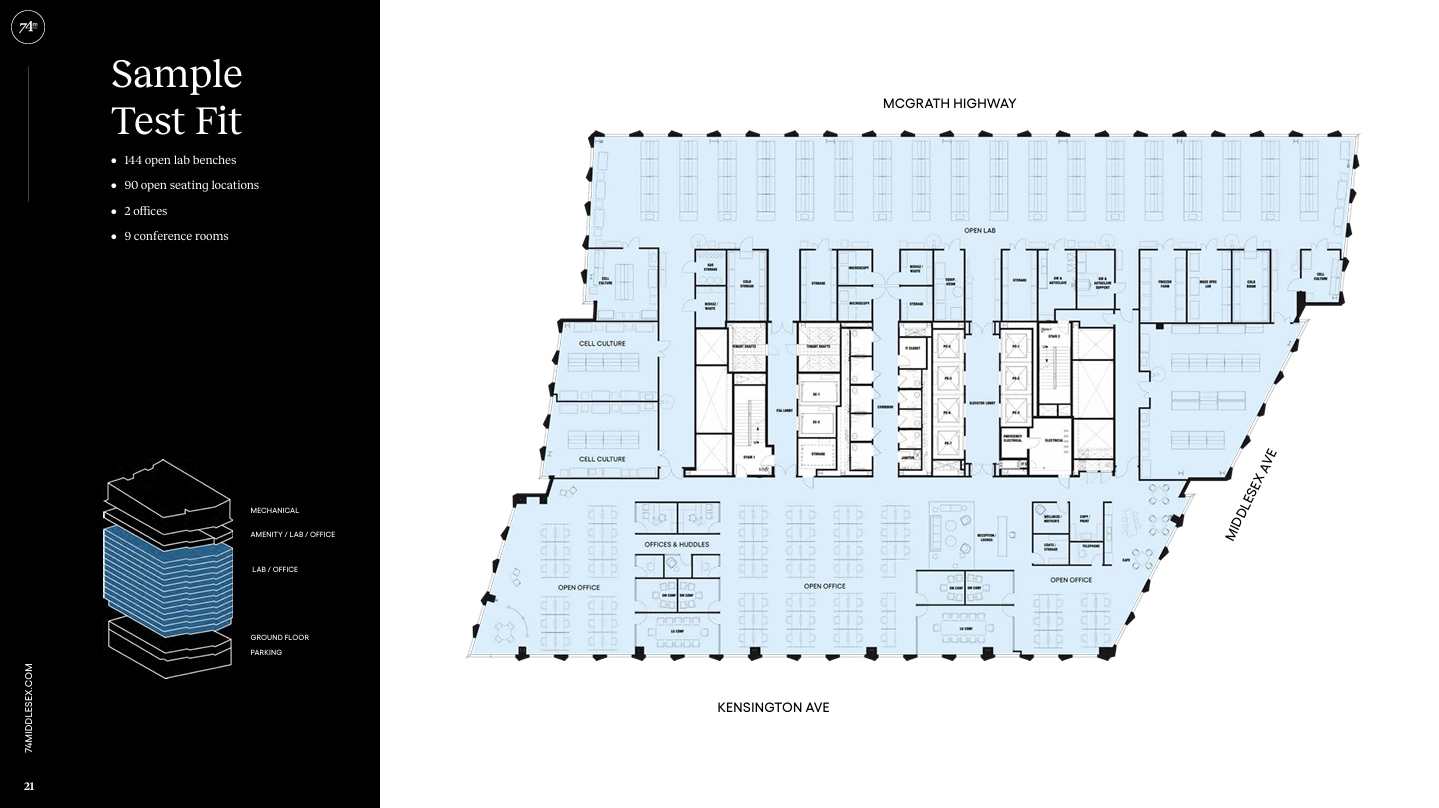 74 Middlesex Ave, Somerville, MA for lease Floor Plan- Image 1 of 2