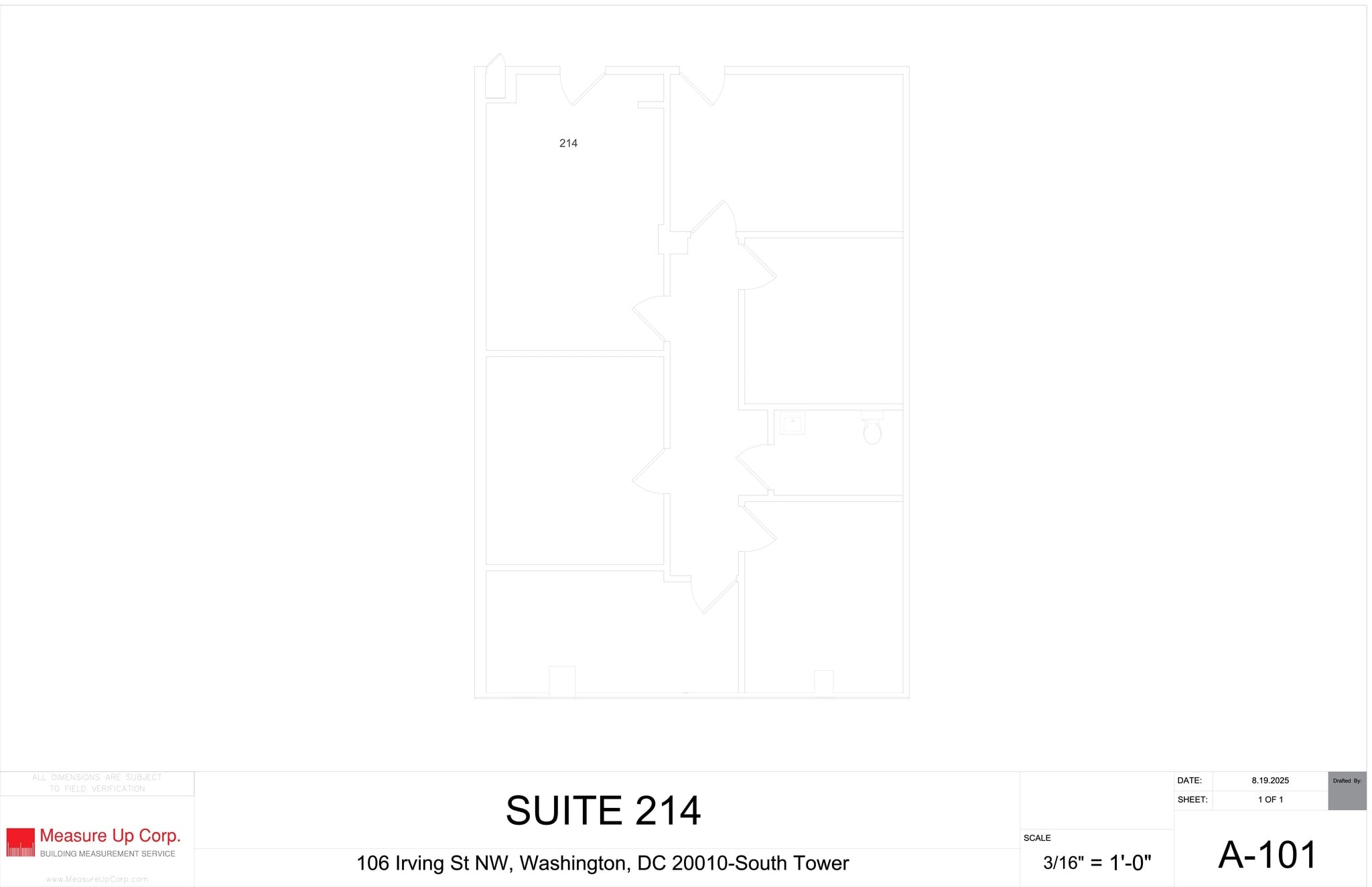 106B Irving St NW, Washington, DC for lease Site Plan- Image 1 of 1