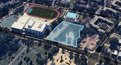 1333 Alabama Ave SE, Washington, DC - AERIAL map view