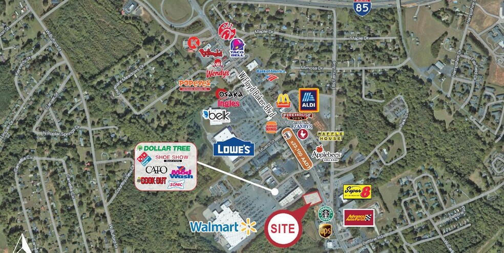 W Floyd Baker Blvd blvd, Gaffney, SC for sale - Primary Photo - Image 1 of 2