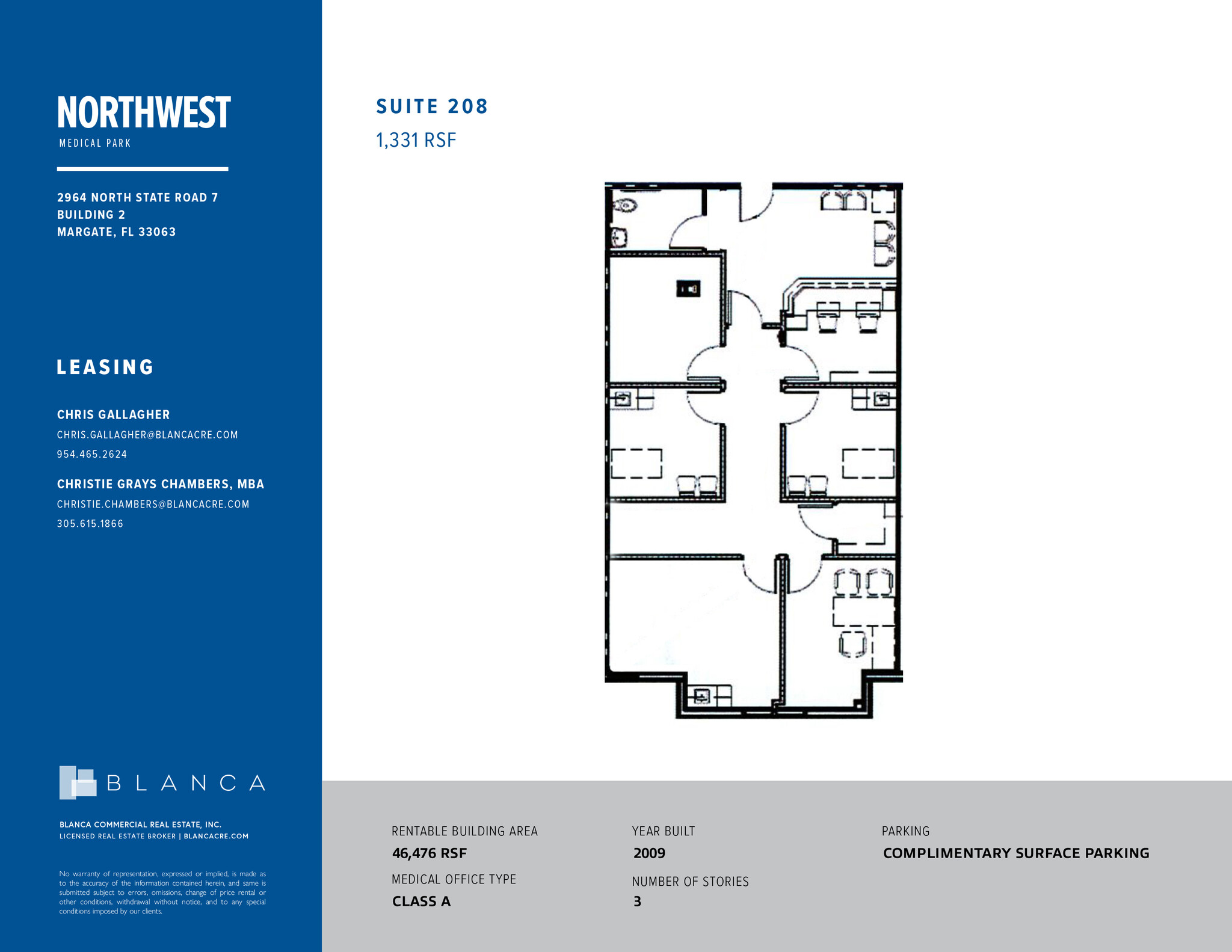 2964 N State Road 7, Margate, FL for lease Floor Plan- Image 1 of 2