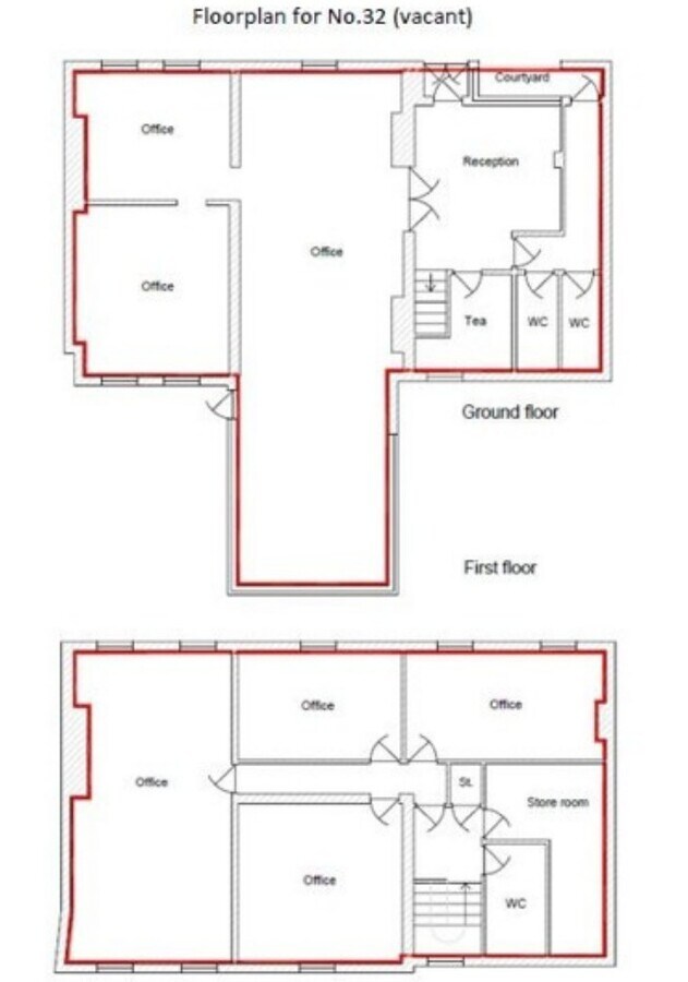 30-32 Church St, Rickmansworth, HRT WD3 1DJ - Unit 32 - - Floor Plan - Image 1 of 3