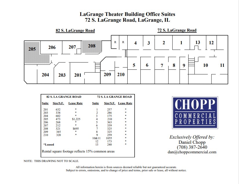 70-76 S La Grange Rd, La Grange, IL for lease Floor Plan- Image 1 of 4
