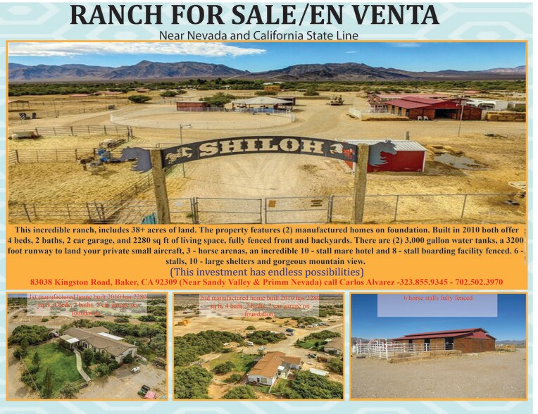 Cactus Rd & Brookmore Rd, Baker, CA for sale - Other - Image 1 of 1