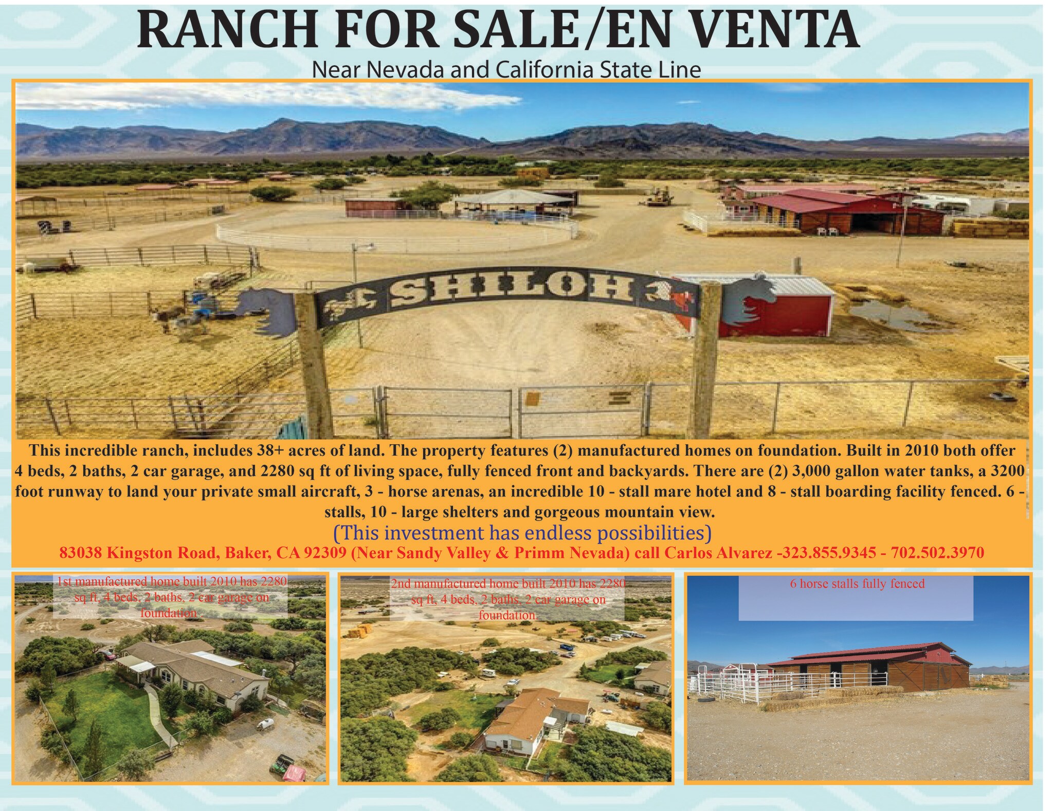 Cactus Rd & Brookmore Rd, Baker, CA for sale Other- Image 1 of 1