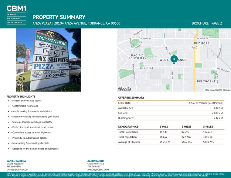 20100-20120 Anza Ave, Torrance, CA for lease - Building Photo - Image 2 of 8