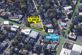 1312-1334 SE Hawthorne Blvd, Portland, OR - aerial  map view