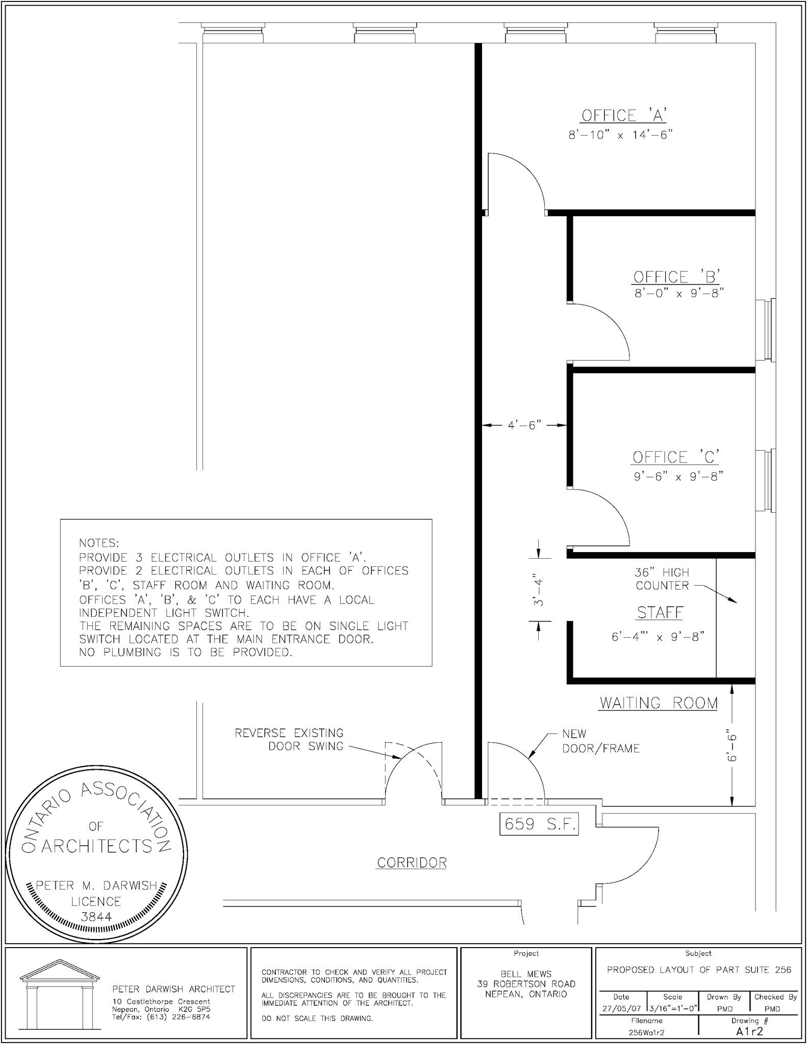 2039 Robertson Rd, Ottawa, ON for lease Floor Plan- Image 1 of 9