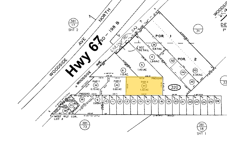 11425 Woodside Ave, Santee, CA for lease - Plat Map - Image 3 of 3