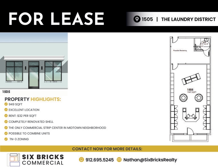 1501-1509 Paulsen St, Savannah, GA for lease - Building Photo - Image 2 of 7