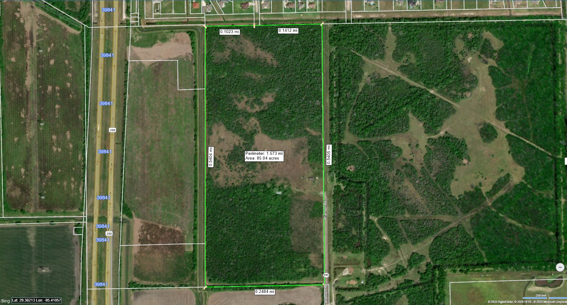 0 County Road 395, Rosharon, TX for sale Aerial- Image 1 of 1