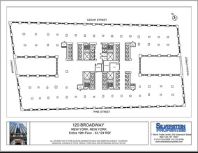 120 Broadway, New York, NY for lease Floor Plan- Image 2 of 2