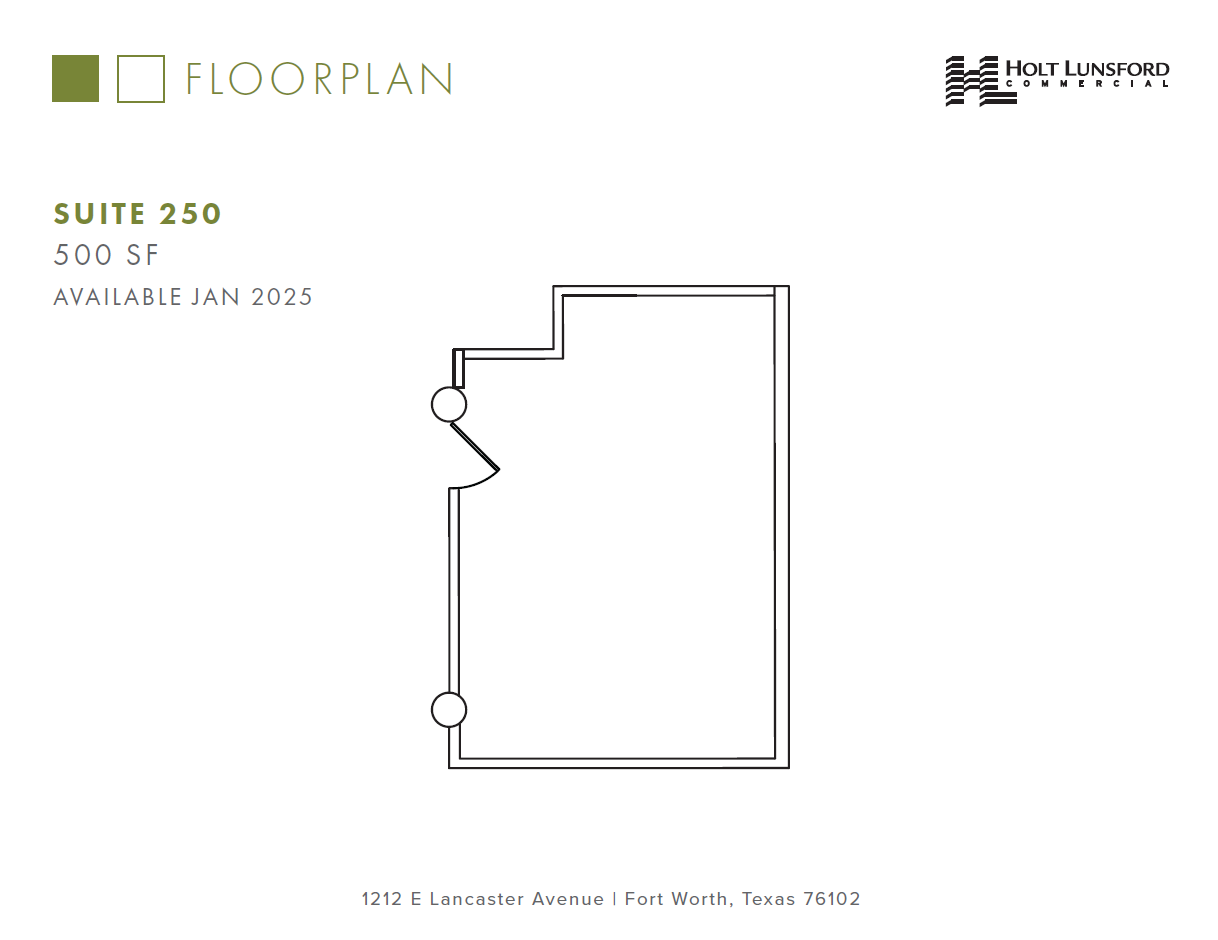 1212 E Lancaster Ave, Fort Worth, TX for lease Floor Plan- Image 1 of 1