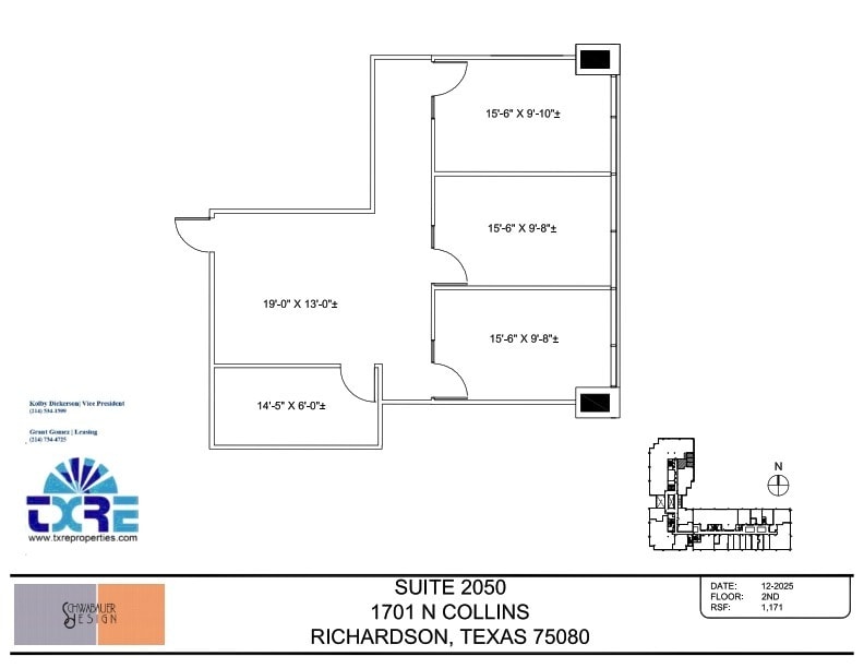 1701 N Collins Blvd, Richardson, TX for lease Floor Plan- Image 1 of 1