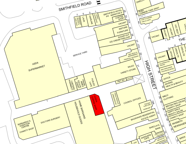 Carters Sq, Uttoxeter for lease Goad Map- Image 1 of 1