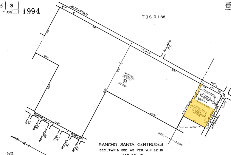 12501 Imperial Hwy, Norwalk, CA for lease - Plat Map - Image 1 of 1