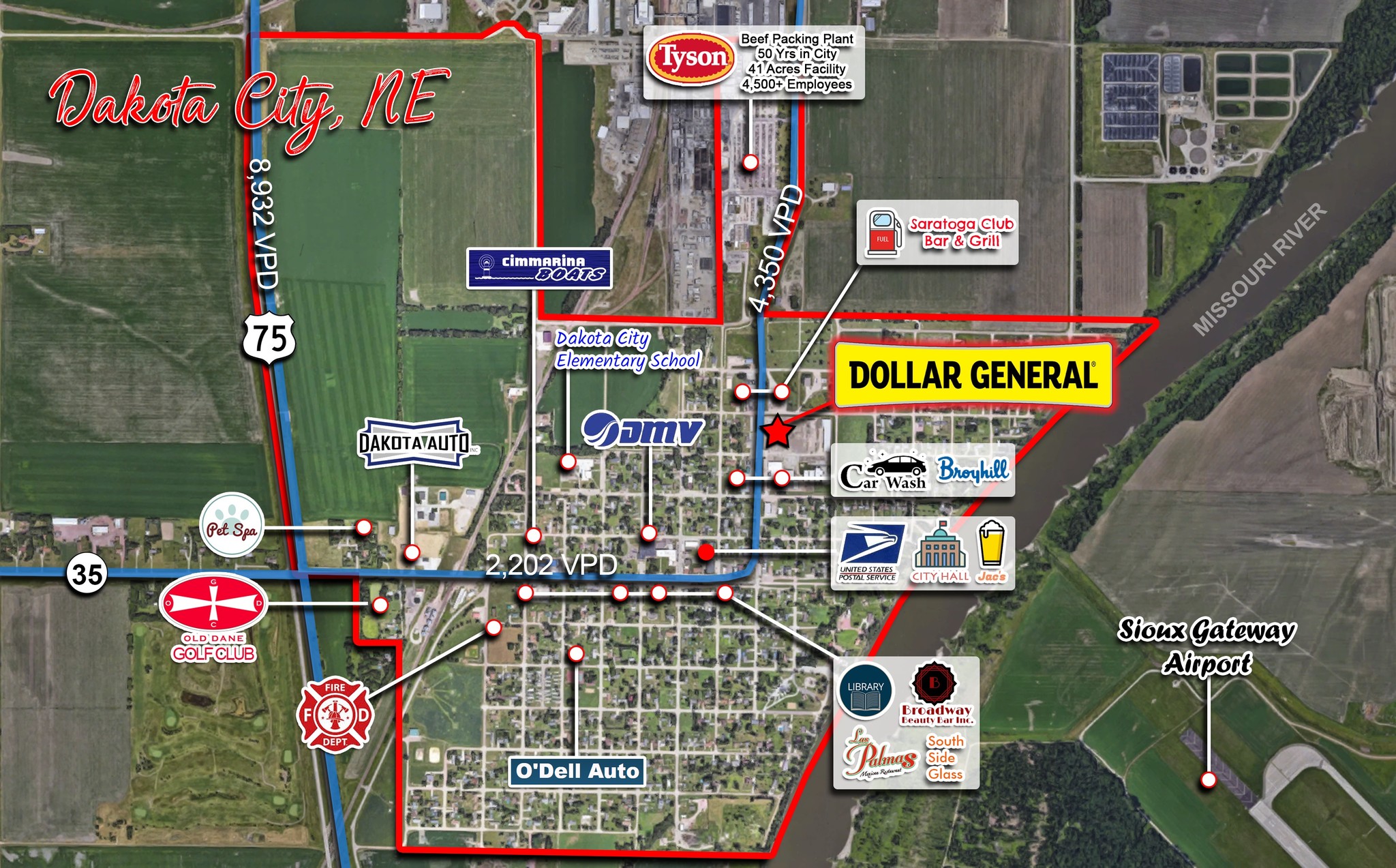 499 14th St, Dakota City, NE, 68731 Freestanding Property For Sale