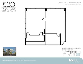 520 Post Oak Blvd, Houston, TX for lease Floor Plan- Image 1 of 1