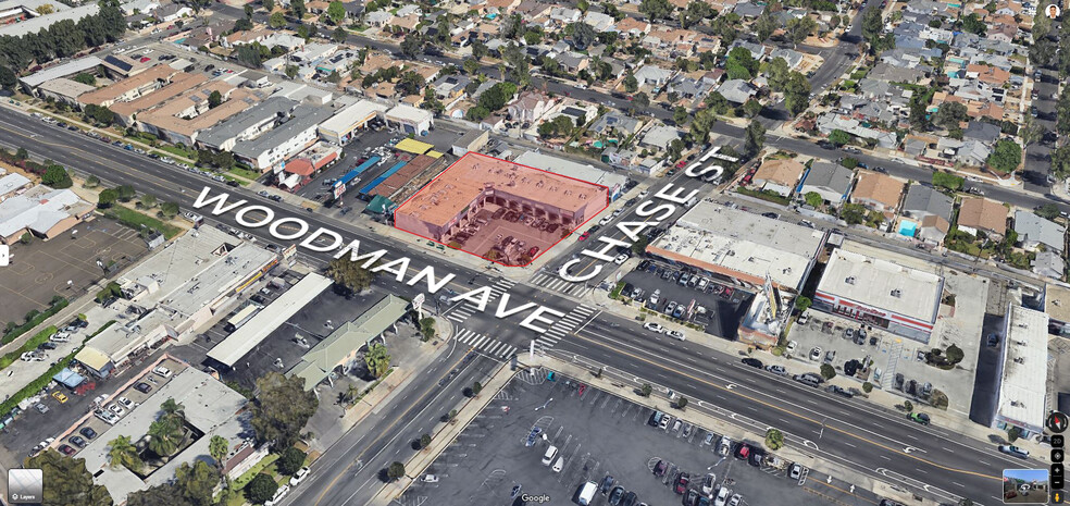 8700 Woodman Ave, Pacoima, CA for lease - Aerial - Image 2 of 3