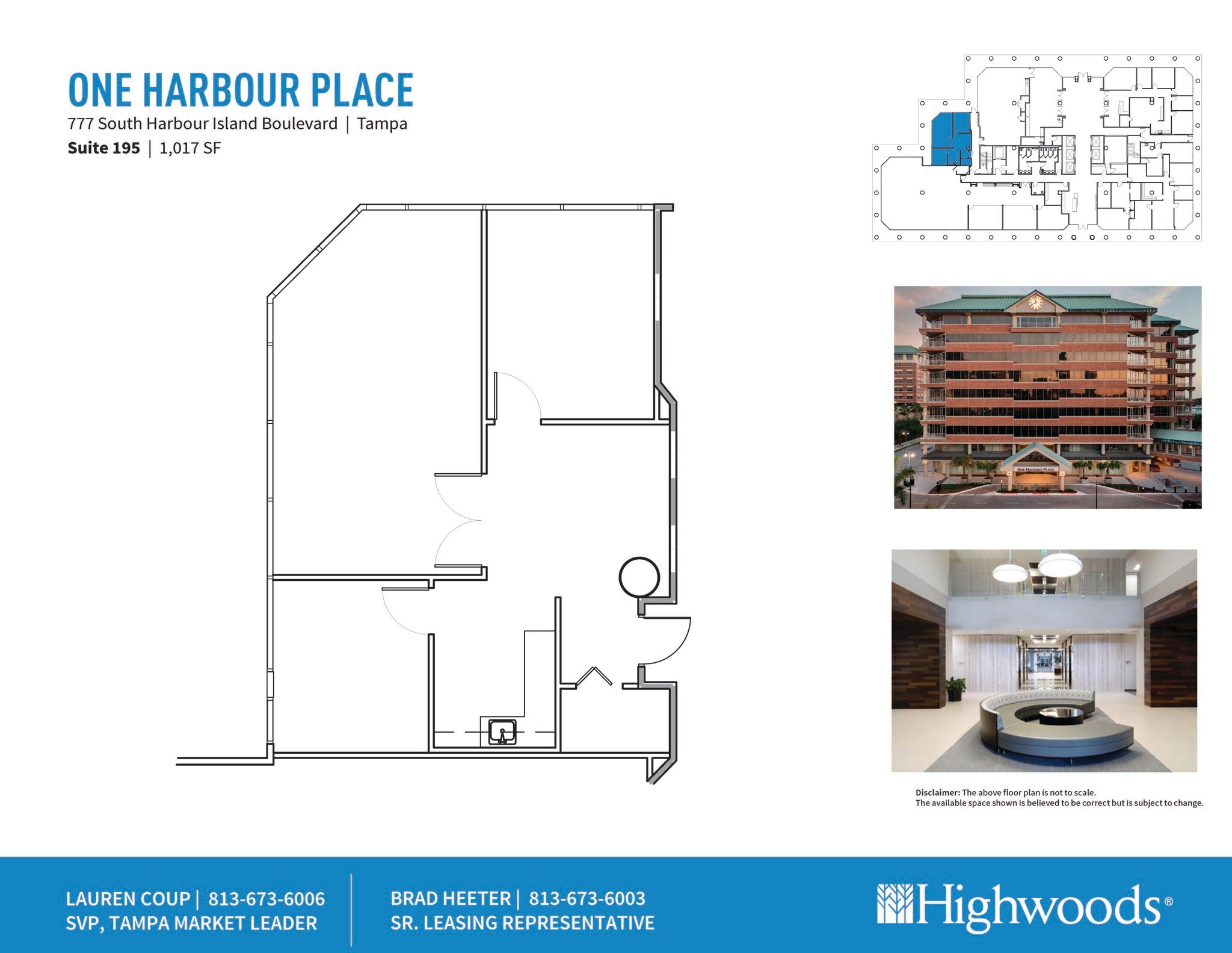 777 S Harbour Island Blvd, Tampa, FL for lease Floor Plan- Image 1 of 1