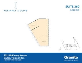 2021 McKinney Ave, Dallas, TX for lease Site Plan- Image 2 of 2