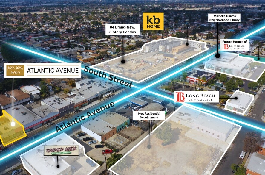 5655-5659 Atlantic Ave, Long Beach, CA for lease - Building Photo - Image 2 of 9