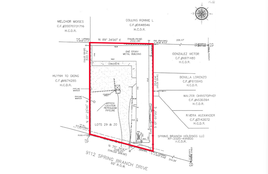 9112 Spring Branch Dr, Houston, TX for sale - Plat Map - Image 3 of 3