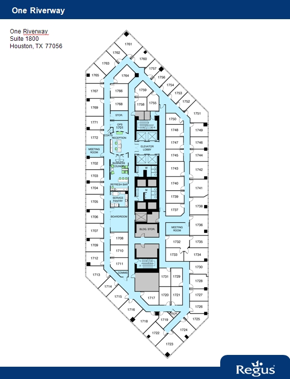 1 Riverway, Houston, TX for lease Floor Plan- Image 1 of 1