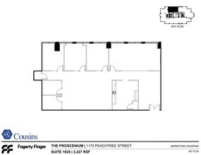 1170 Peachtree St, Atlanta, GA for lease Floor Plan- Image 1 of 1