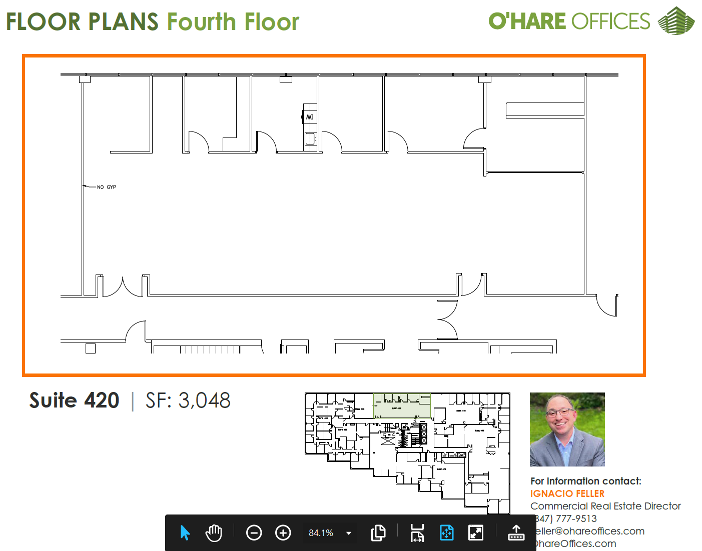 1011 E Touhy Ave, Des Plaines, IL for lease Floor Plan- Image 1 of 1