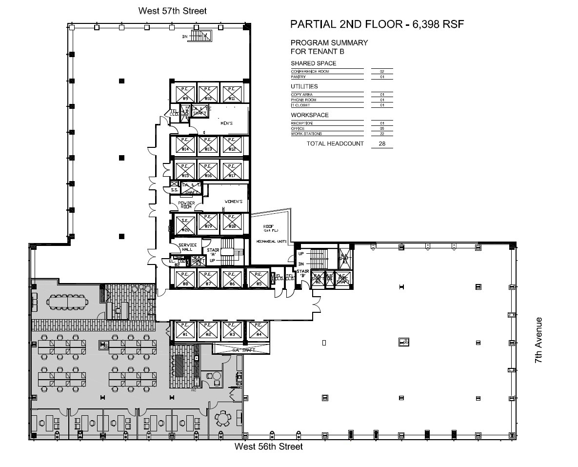 888 7th Ave, New York, NY for lease Floor Plan- Image 1 of 1