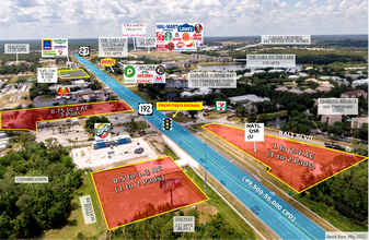 US 192 (W Irlo Bronson Memorial Hwy), Kissimmee, FL - AERIAL  map view
