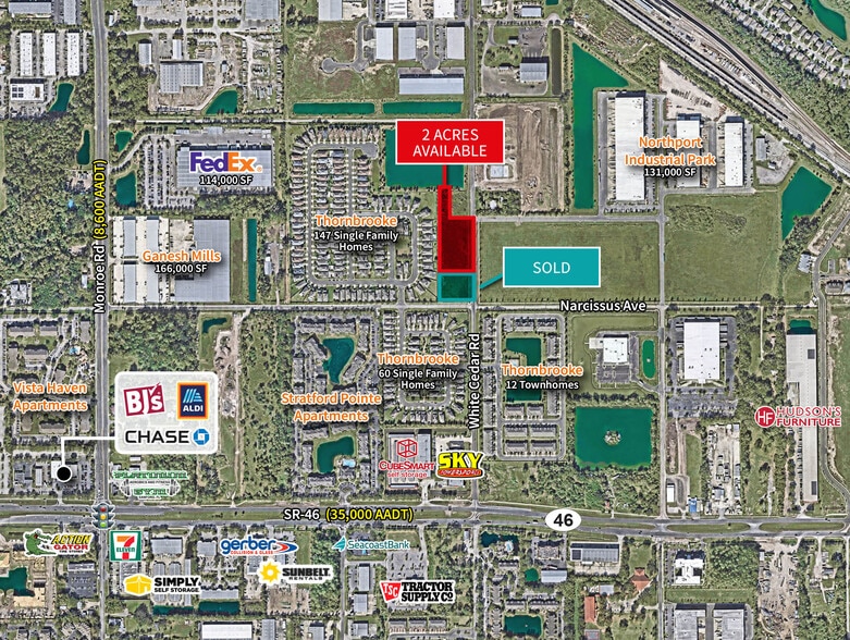 State Road 46 & N White Cedar Road, Sanford, FL for sale - Building Photo - Image 1 of 1