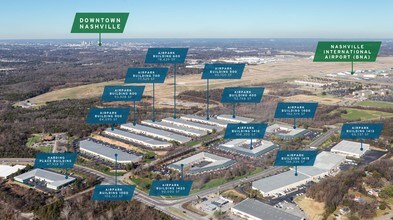 1410-1418 Donelson Pike, Nashville, TN - AERIAL  map view