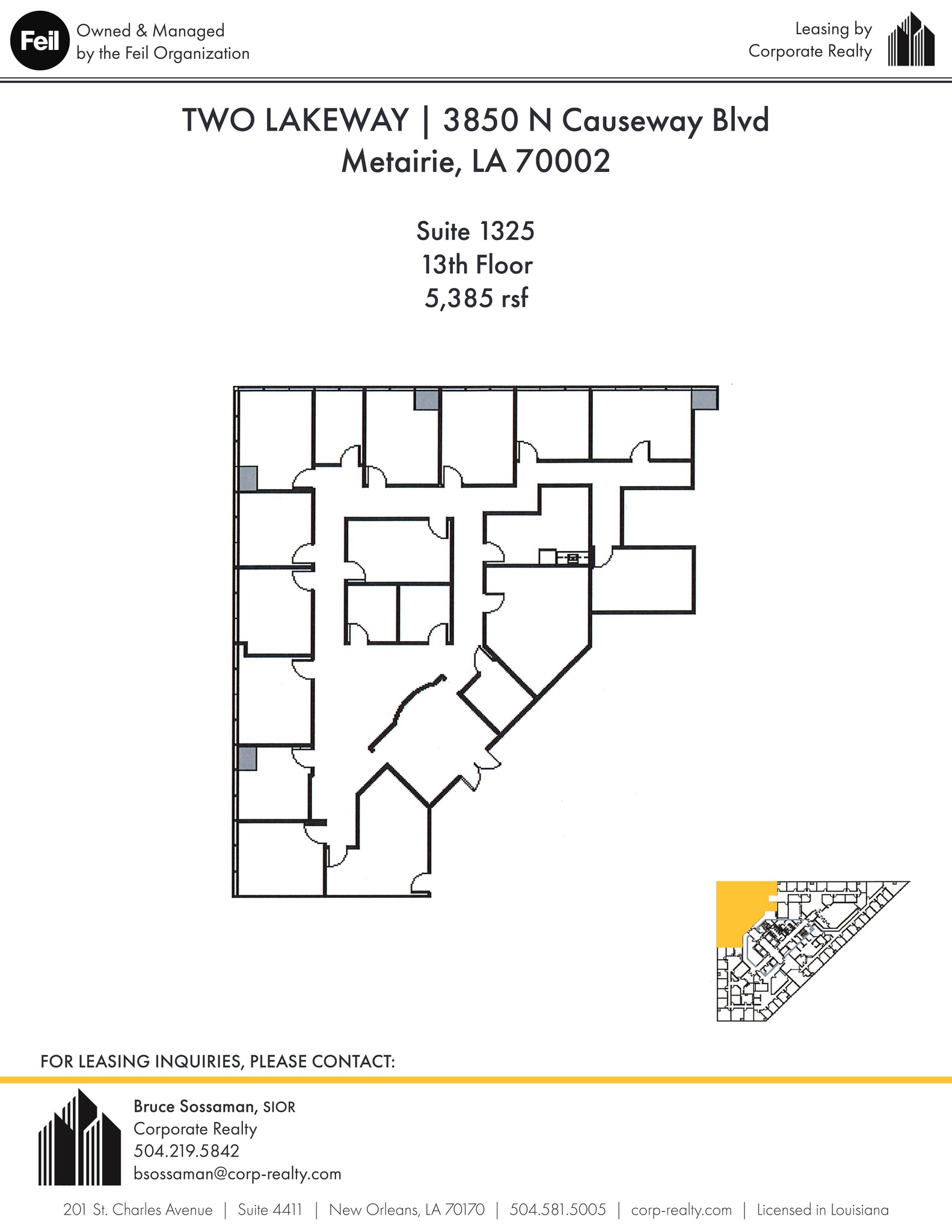 3900 N Causeway Blvd, Metairie, LA for lease Site Plan- Image 1 of 1