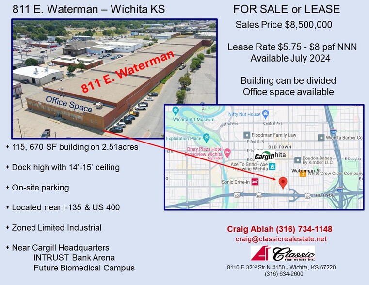 811 E Waterman St, Wichita, KS for sale - Building Photo - Image 1 of 33