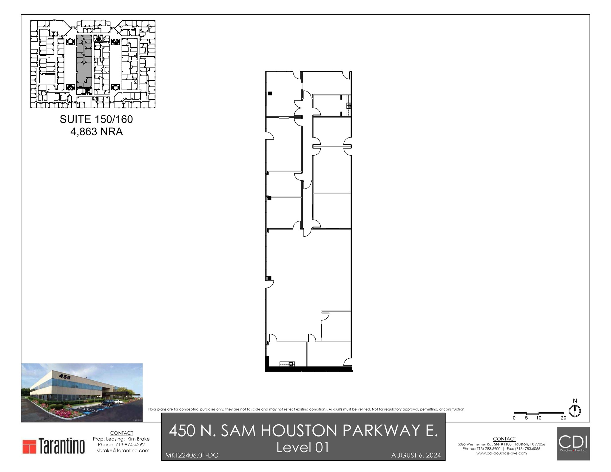 450 N Sam Houston Pky E, Houston, TX for lease Site Plan- Image 1 of 1