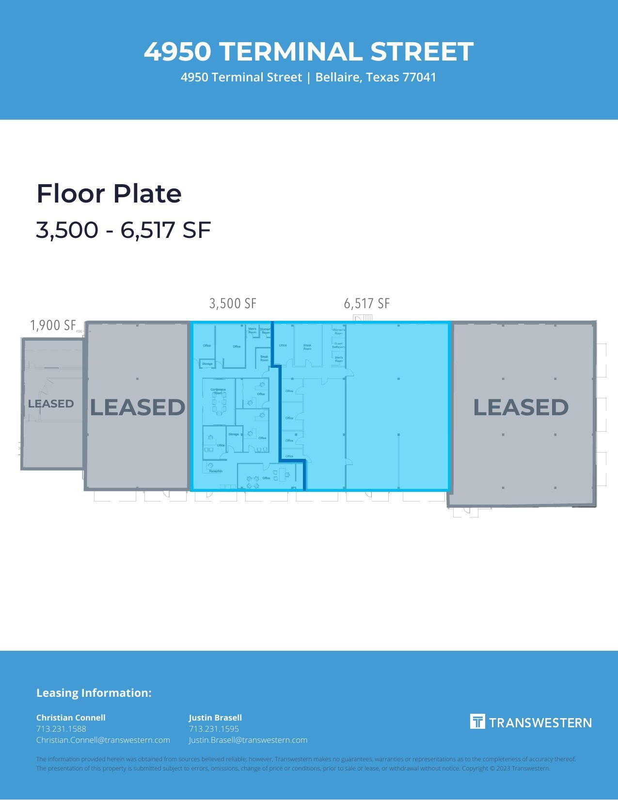 4950 Terminal St, Bellaire, TX for lease Floor Plan- Image 1 of 2