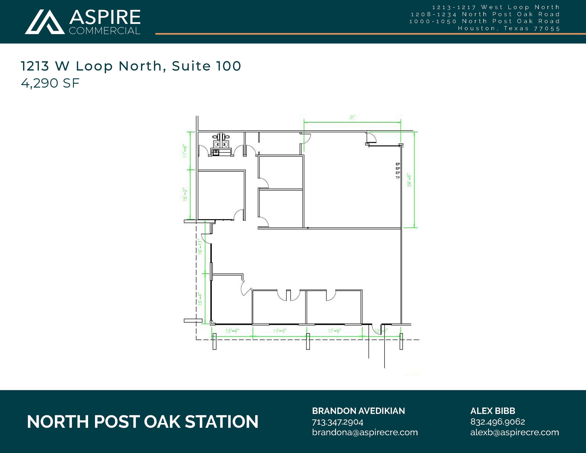 1000 N Post Oak Rd, Houston, TX for lease Floor Plan- Image 1 of 1