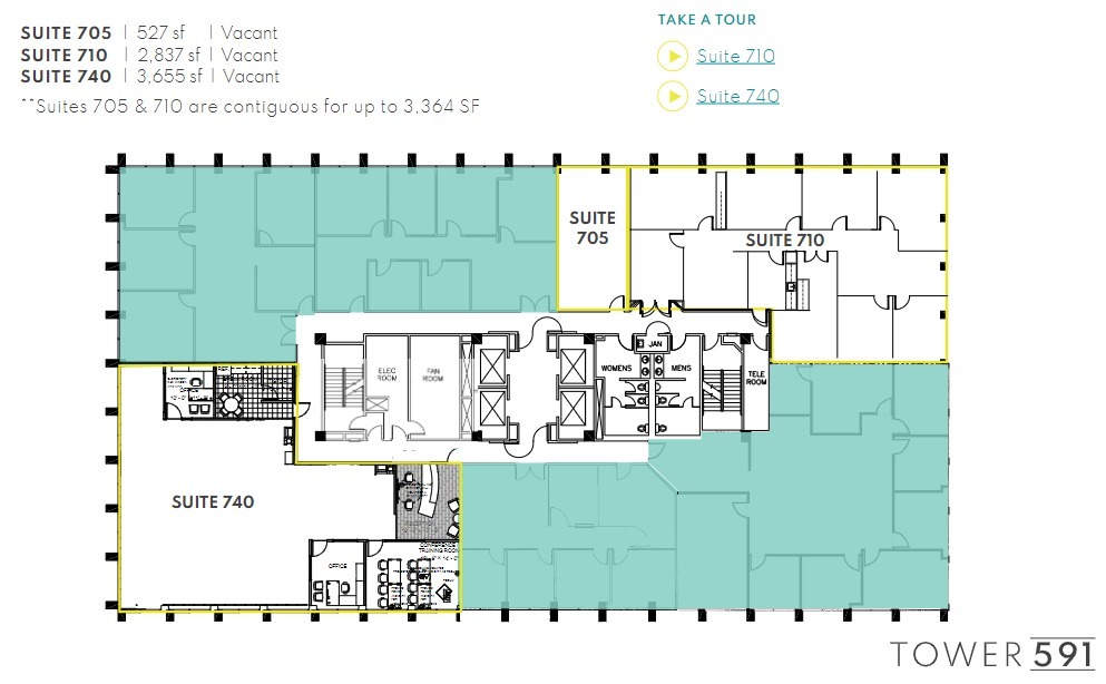 591 Camino de la Reina, San Diego, CA for lease Floor Plan- Image 1 of 1