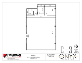 29777 Telegraph Rd, Southfield, MI for lease Floor Plan- Image 1 of 2