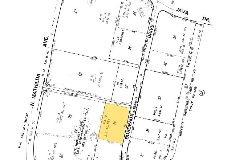 1195 Bordeaux Dr, Sunnyvale, CA for lease - Plat Map - Image 2 of 10