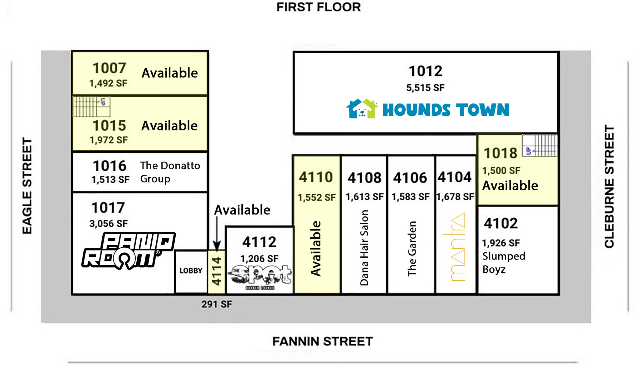 4104-4118 Fannin St, Houston, TX for lease Site Plan- Image 1 of 1