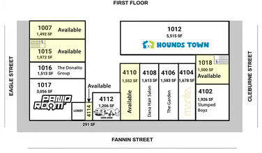 4104-4118 Fannin St, Houston, TX for lease Site Plan- Image 1 of 1