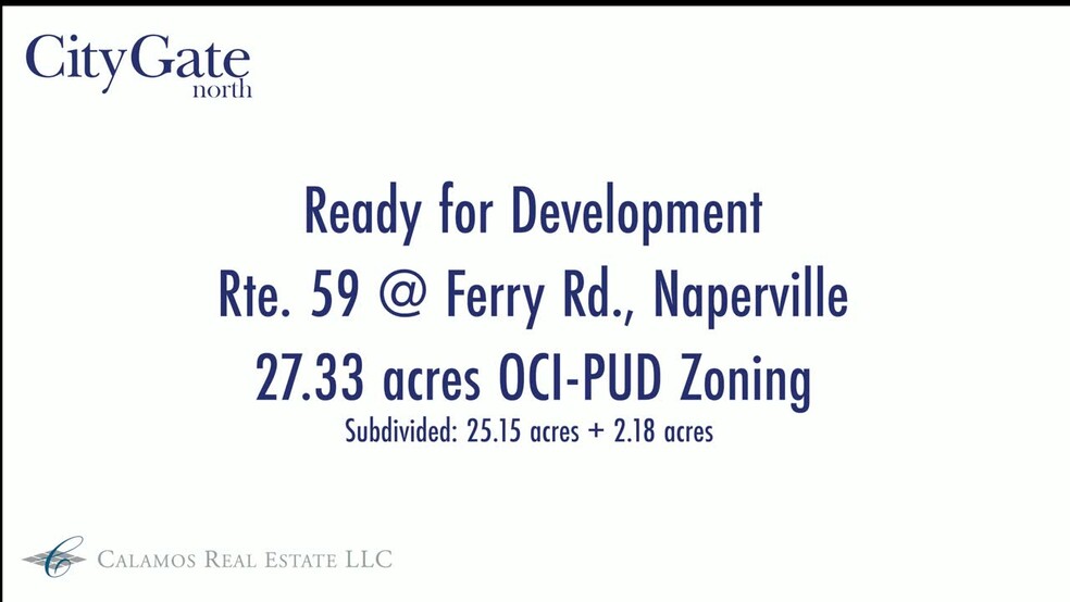 East Of Route 59, North Side Ferry Rd, Naperville, IL for sale - Commercial Listing Video - Image 2 of 4